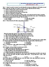 Bộ đề ôn tập cuối học kì 1 Hóa học Lớp 11 - Năm học 2022-2023 (Có đáp án)
